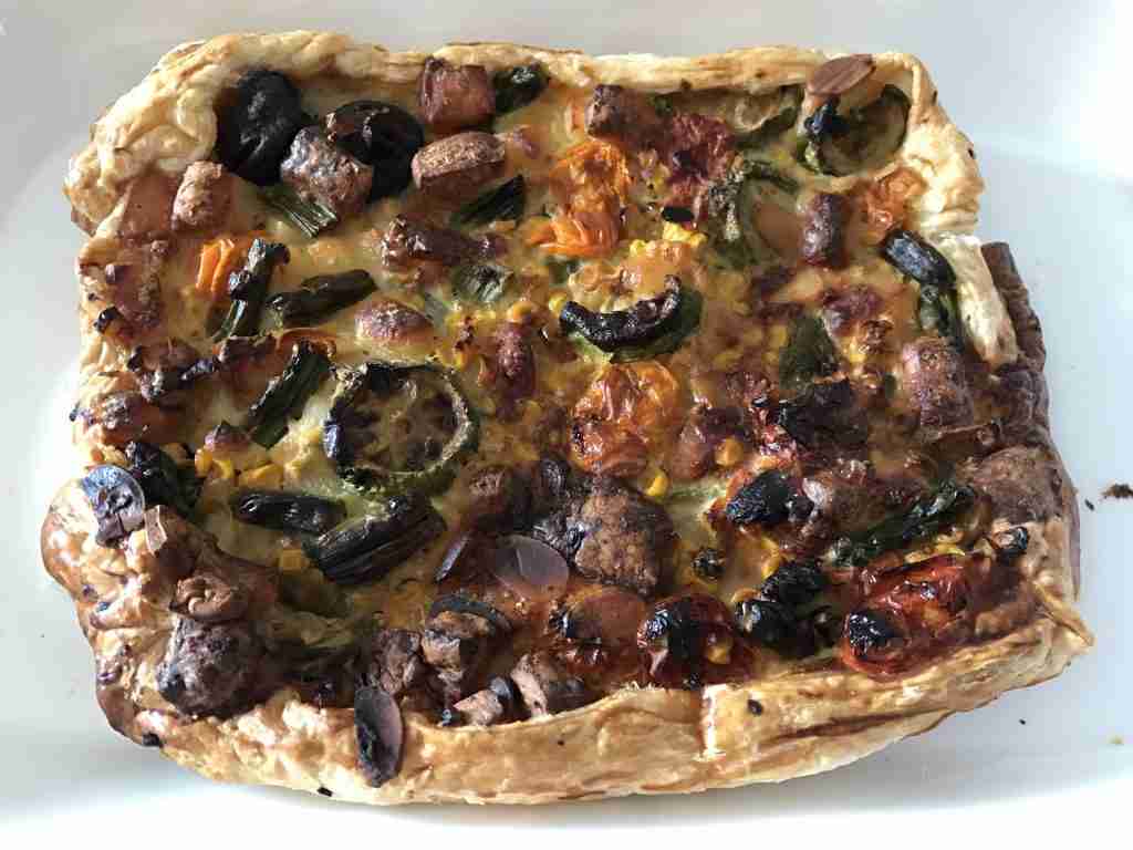 Vego & Halloumi Tart